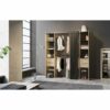 Dressing-dana-imitation-chene-et-noir-extensible-de-115-a-190-cm