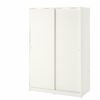 KLEPPSTAD Armoire à portes coulissantes, blanc, 117x176 cm