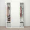 KLEPPSTAD Armoire à portes coulissantes, blanc, 117x176 cm – Image 2