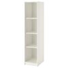 KLEPPSTAD Armoire ouverte, blanc, 39x176 cm