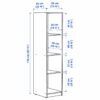 KLEPPSTAD Armoire ouverte, blanc, 39x176 cm – Image 5
