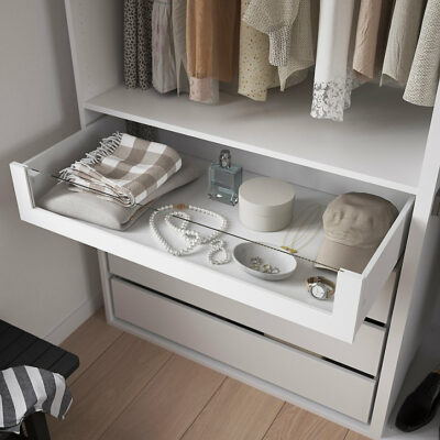 Dressing blanc avec porte-pantalons GoodHome Atomia H. 225 x L. 200 x P. 58 cm – Image 7