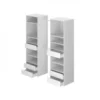 Kit dressing 2 colonnes + 2 penderies + 6 tiroirs Décor blanc - L 177 x P 48 H 200,2 cm – Image 4