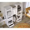 Kit dressing 2 colonnes + 2 penderies + 6 tiroirs Décor blanc - L 177 x P 48 H 200,2 cm – Image 3