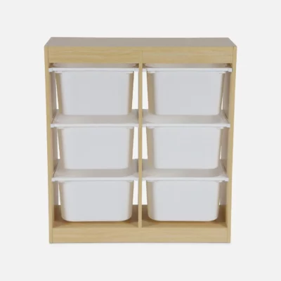 Meuble de rangement enfant 6 bacs de rangement – Image 8