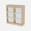 Meuble de rangement enfant 6 bacs de rangement – Image 9