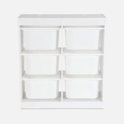 Meuble de rangement enfant 6 bacs de rangement – Image 3