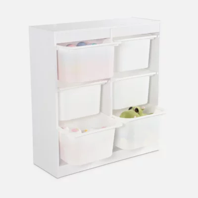 Meuble de rangement enfant 6 bacs de rangement – Image 2