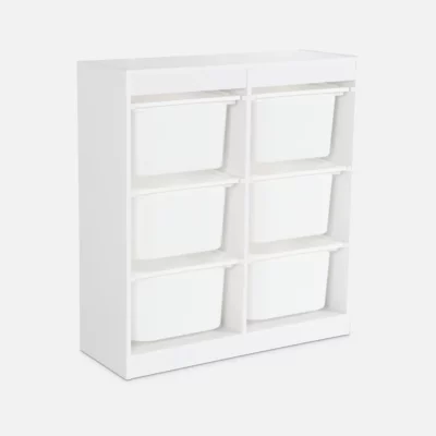 Meuble de rangement enfant 6 bacs de rangement