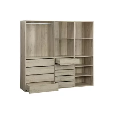 Kit dressing modulable 3 éléments MODULO. naturel. 200 x 45 x 180 cm MODULO – Image 3