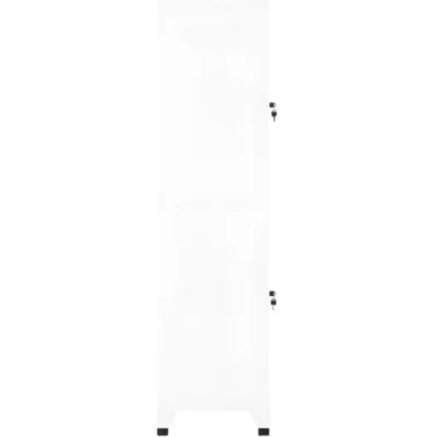 Armoire à casiers Blanc 38x45x180 cm Acier – Image 5