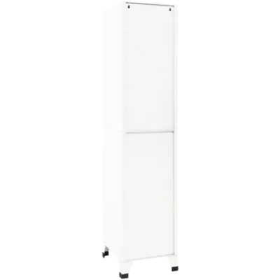 Armoire à casiers Blanc 38x45x180 cm Acier