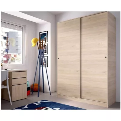Armoire 120x204h chêne naturel - Venere – Image 2