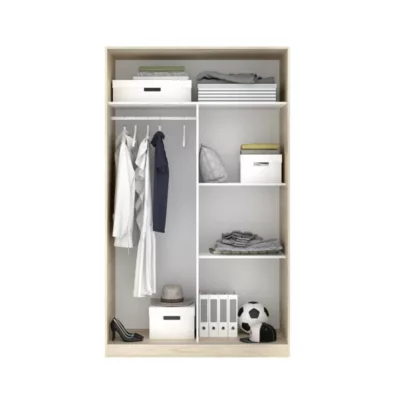 Armoire 120x204h chêne naturel - Venere – Image 5