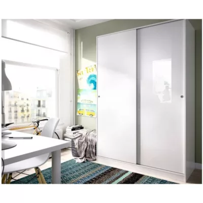 Armoire 120x204h blanc brillant - Venere – Image 2