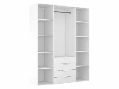 Dressing blanc 4 tiroirs GoodHome Atomia H. 225 x L. 175 x P. 58 cm – Image 5