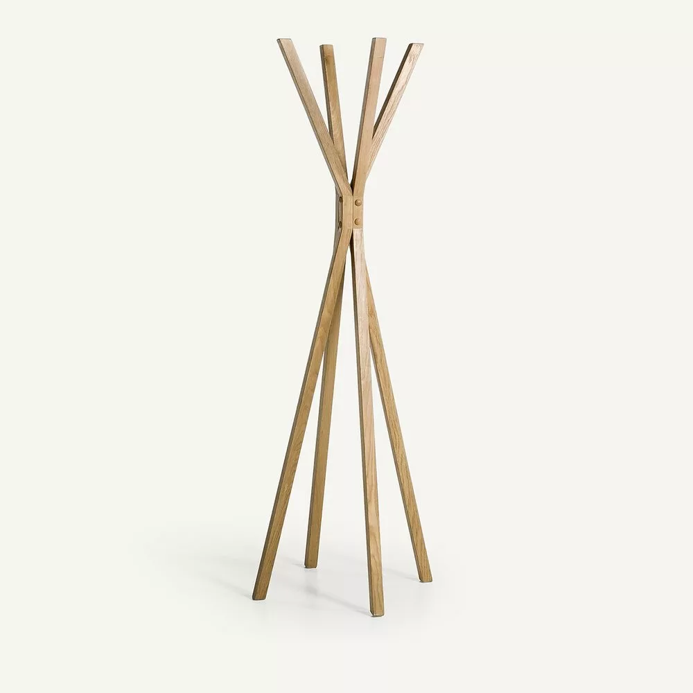 Porte-manteau sur pied bouleau, Ramo