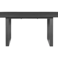 Table de séjour rectangulaire avec allonge noir LOMOCO FERGY – 90×150-180max. cm