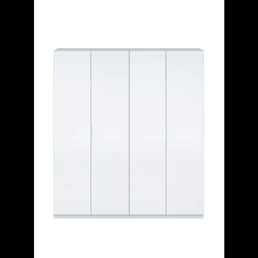 Knoxville - Grande Armoire effet bois blanc 180x52 cm – Image 4