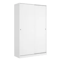 Denali – Armoire 2 portes effet bois blanc 120×50 cm