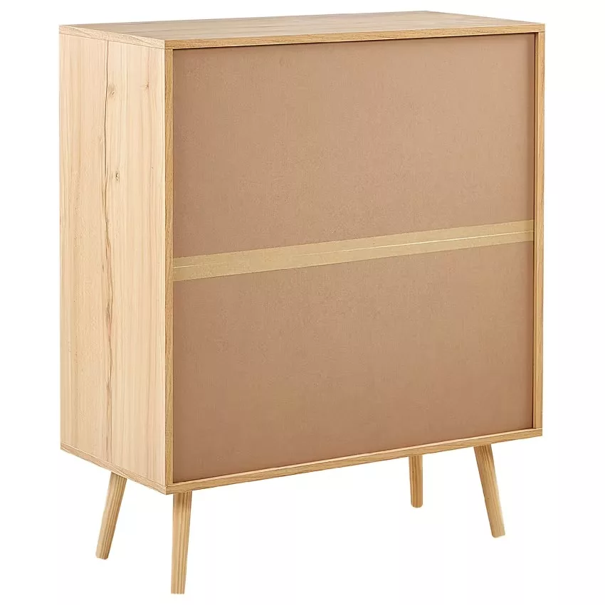 Perote - Commode à 4 tiroirs rotin marron clair – Image 5