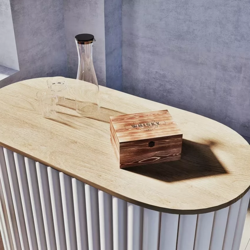 Caldera - Bar bicolore avec rondins blancs – Image 7