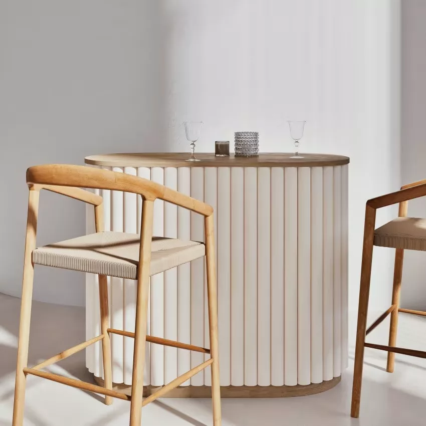 Caldera - Bar bicolore avec rondins blancs – Image 9