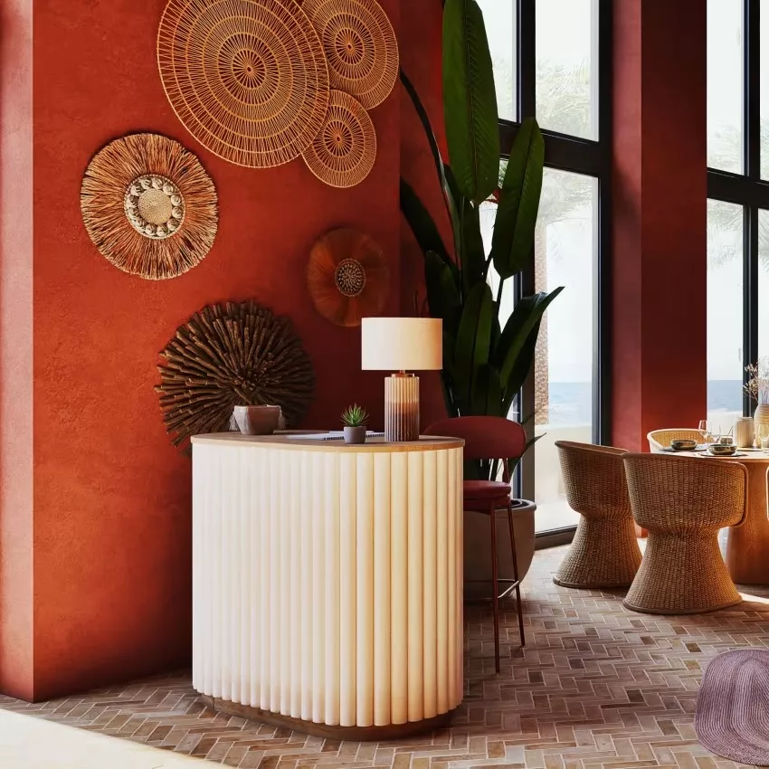 Caldera - Bar bicolore avec rondins blancs – Image 11