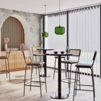 Element Business – Pied de table professionnel en acier noir mat H60