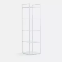 Module de dressing bas en métal acier, 5 étagères, ENIDE