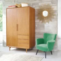 Portobello – Armoire vintage 2 portes 3 tiroirs L120