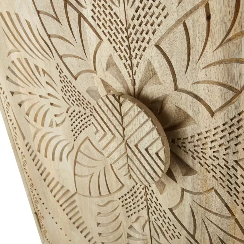 Pendjab - Armoire 2 portes gravée L100 – Image 5