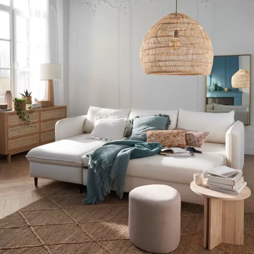 Maisons du Monde Canopy - Commode double 6 tiroirs et cannage en rotin L150 – Image 14