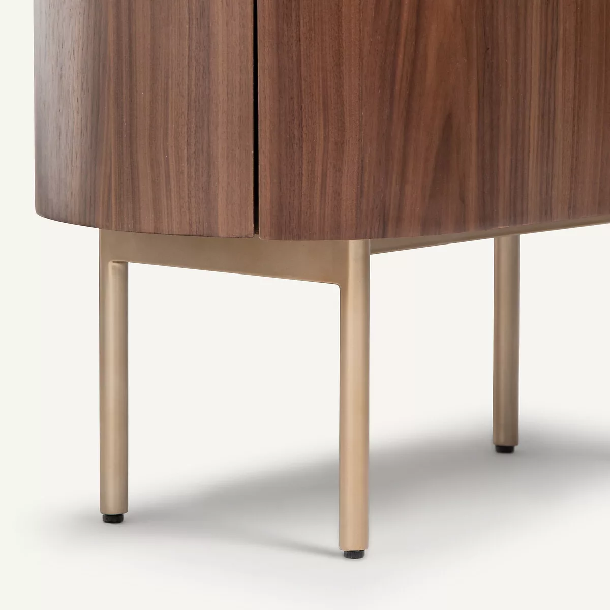 Armoire noyer, plaqué et cuir, Aslen – Image 9