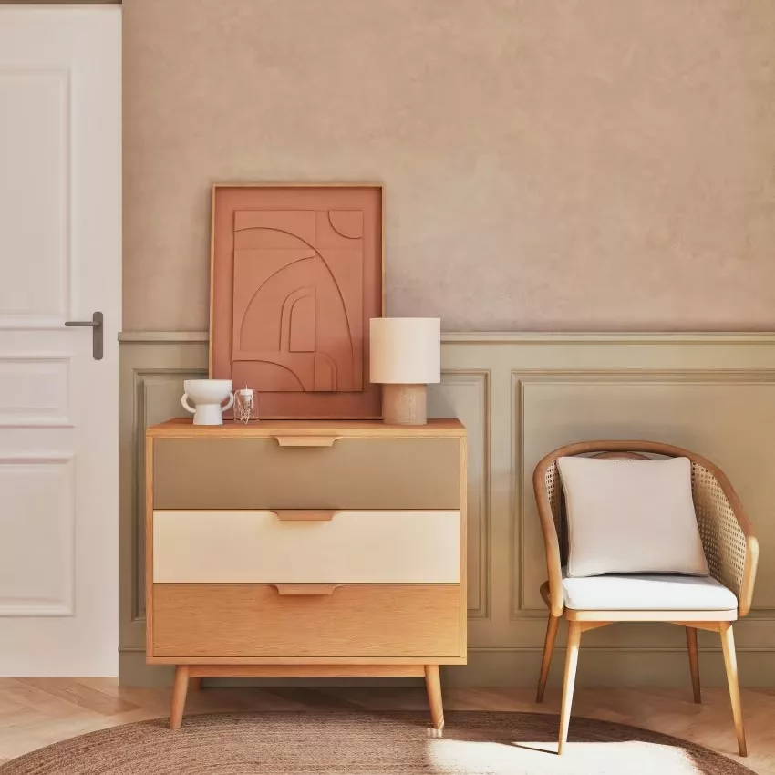 Fjord - Commode 3 tiroirs tricolore L91 – Image 5