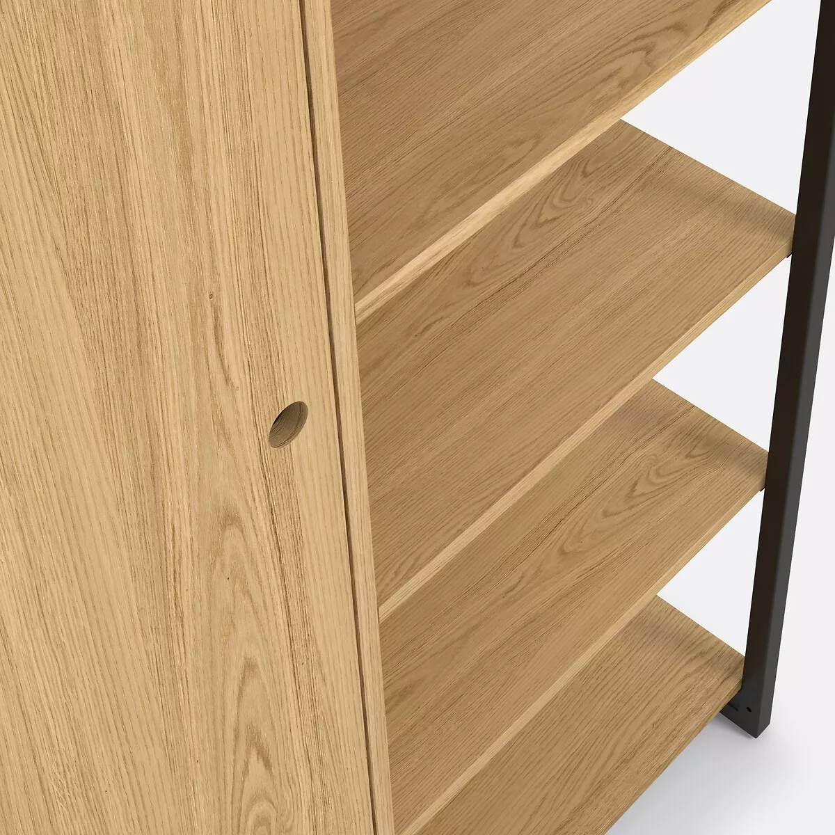 Module armoire 1 porte penderie 6 étagères HIBA – Image 7