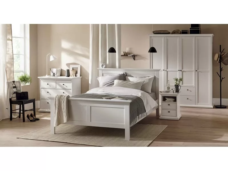 Lit simple 140x190 cm HARLINGTON coloris Gris – Image 17