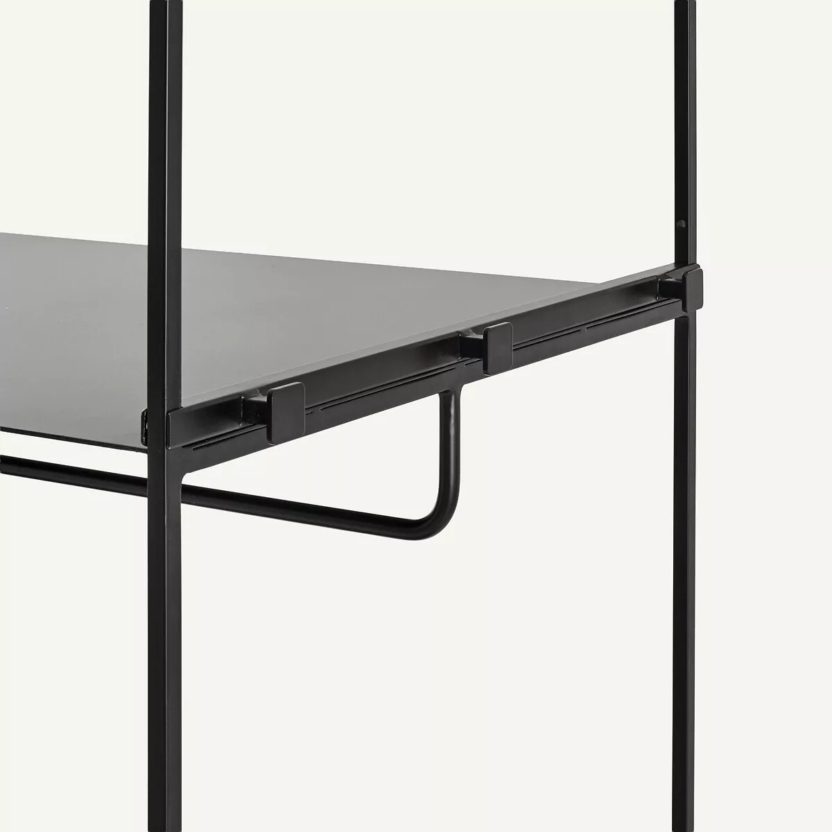 Dressing ouvert en métal fer et MDF plaqué orme ou laqué, KOLYA – Image 7