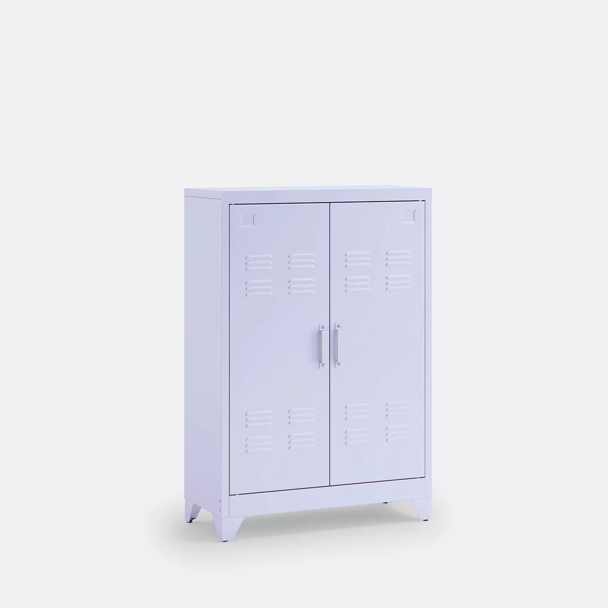 Armoire basse 2 portes en métal acier, Hiba – Image 13