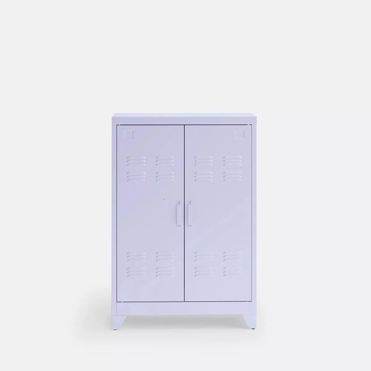 Armoire basse 2 portes en métal acier, Hiba – Image 14
