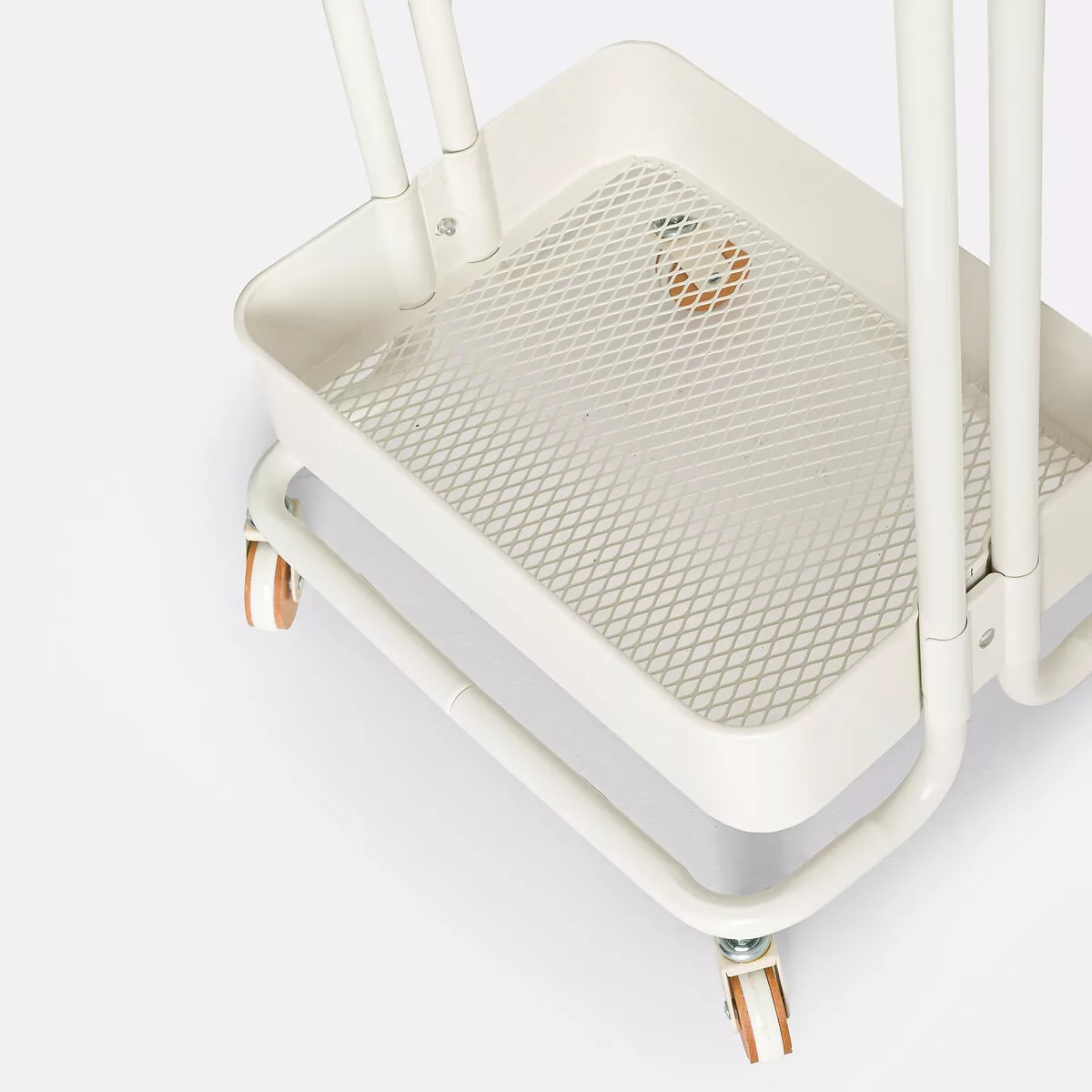 Portant à roulettes en fer et hévéa, Tania – Image 6