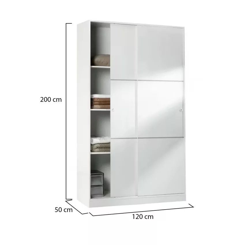Adrenalin - Armoire effet bois beige 120x50 cm – Image 23