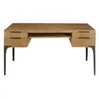 Bureau 4 tiroirs en manguier et acacia