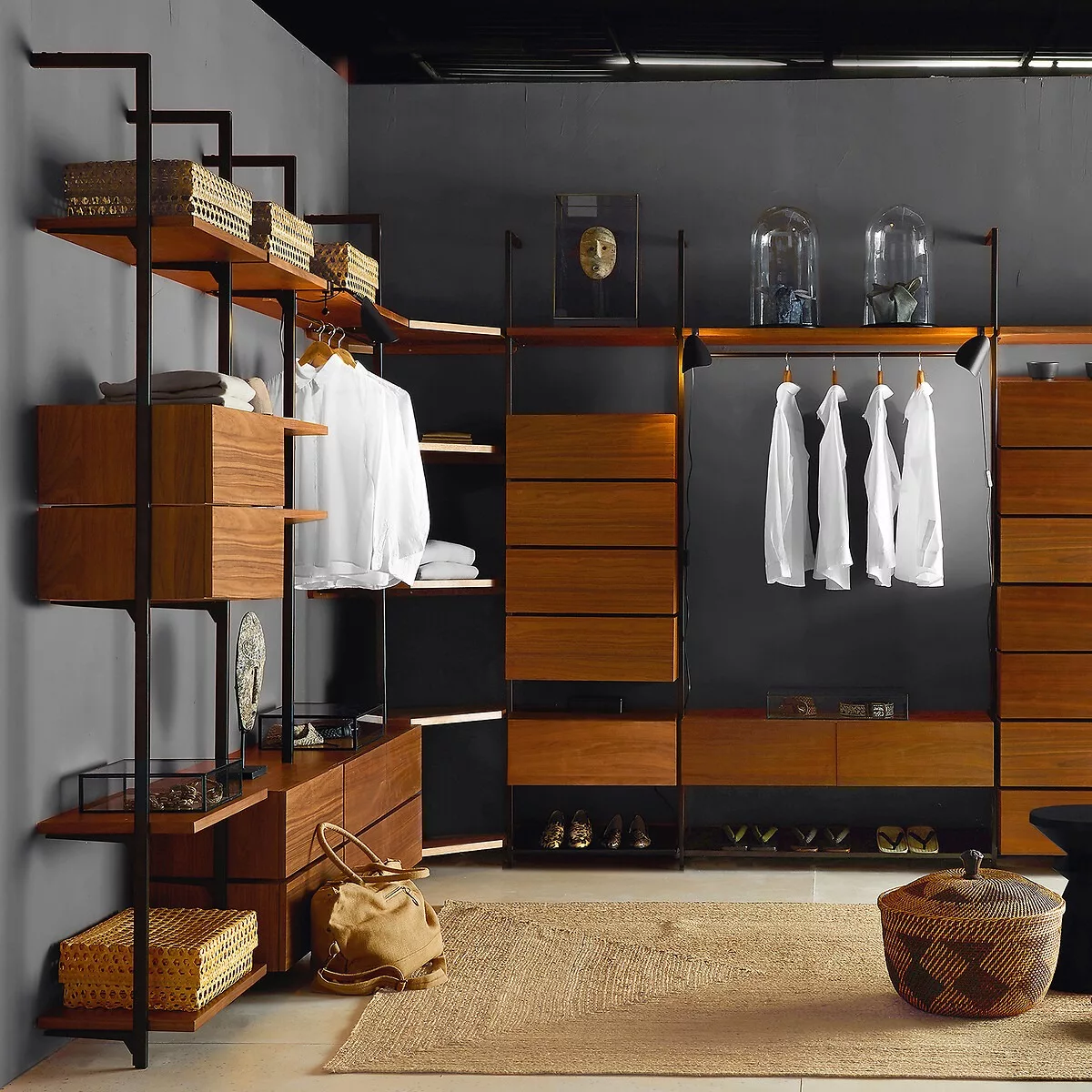 Tiroir pour dressing plaqué noyer, Johanez – Image 7