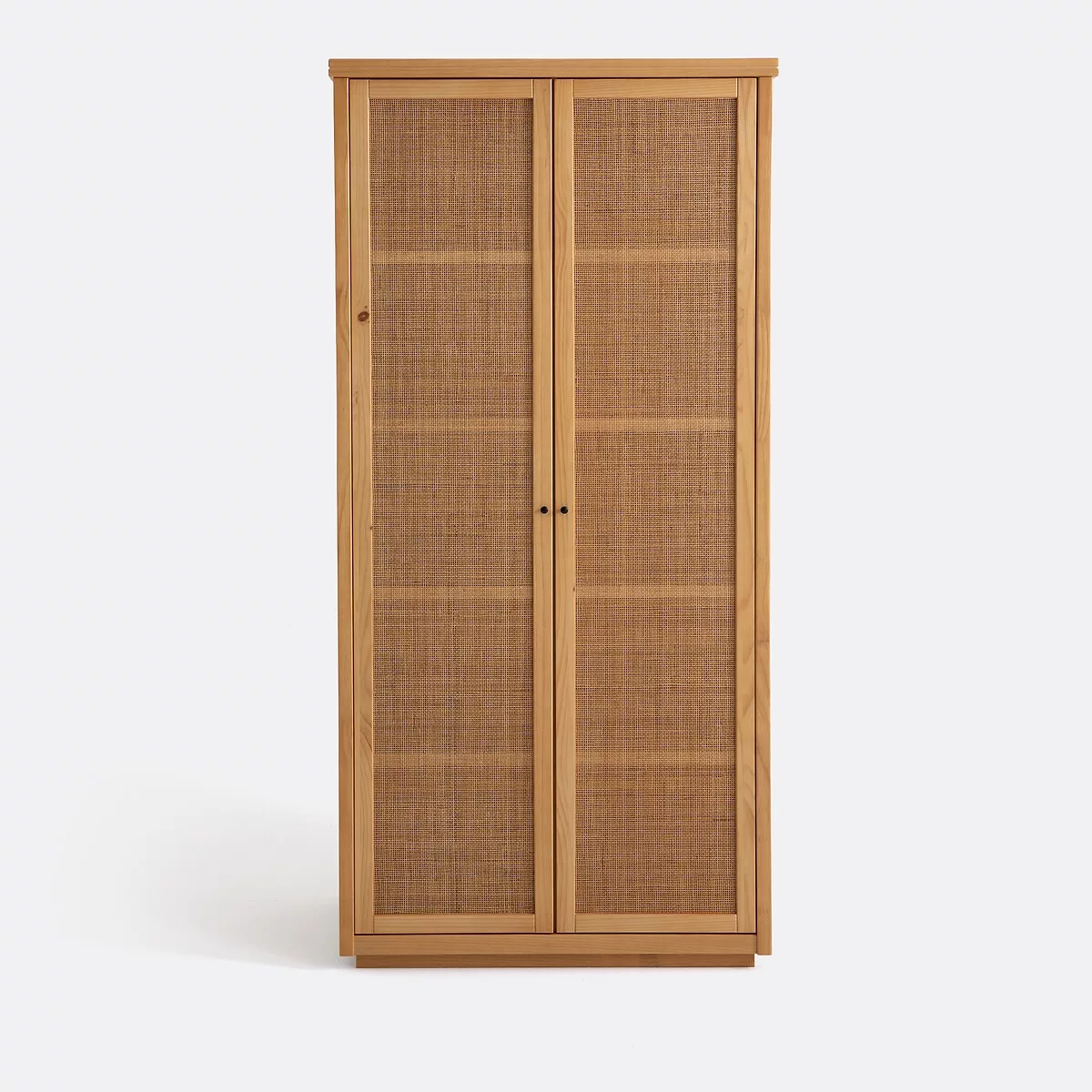 Armoire 2 portes pin massif et cannage, Gabin – Image 5