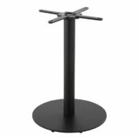 Element Business – Pied de table professionnel rond en métal noir H73v