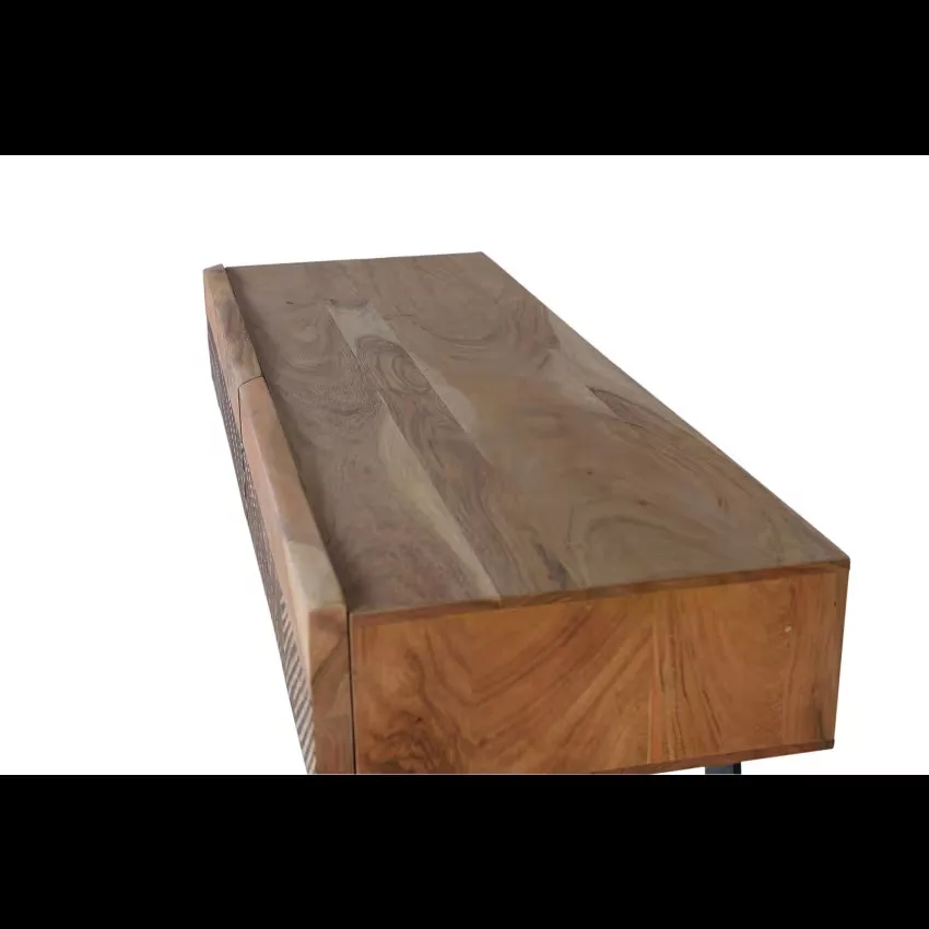 Yakarta - Console bois d'acacia et métal – Image 4