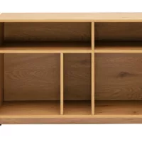 Buffet ouvert avec rangements finition bois clair chêne L96 cm SEVILLE