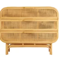 Commode en rotin 3 tiroirs L100 cm LUWAK