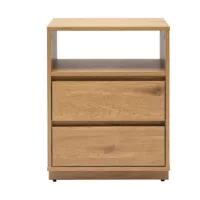 Meuble de rangement avec tiroirs finition bois clair chêne L50 cm SEVILLE